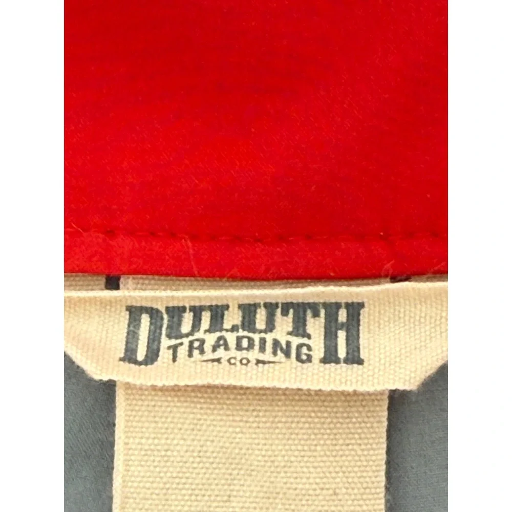 Duluth Trading Co Mens‎ Board Shorts Navy Blue Swim Trunks Red Waistband Sz 42